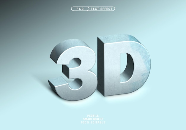Efectos de estilo de texto con textura azul Efectos de texto realistas Azul Effectos de texto 3D realistas