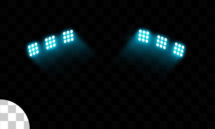 PSD efectos de iluminación del escenario