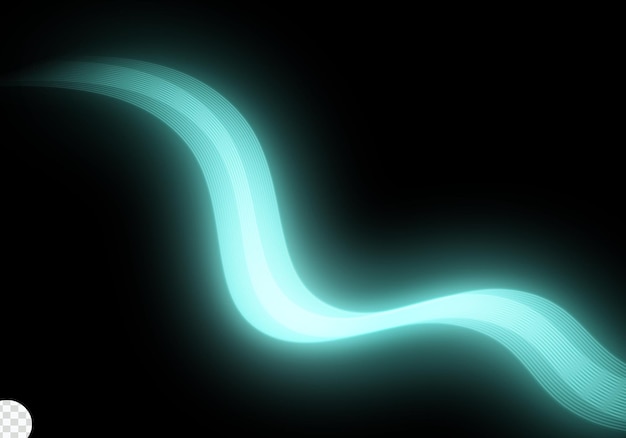Efectos de movimiento de rayas de ondas de luz de neón realistas
