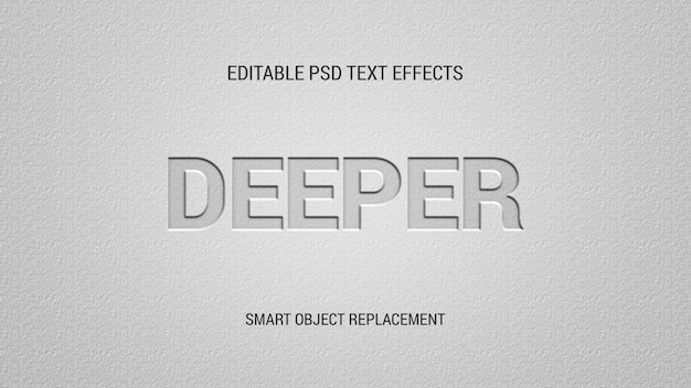 PSD efectos de texto editables en prensa de letras