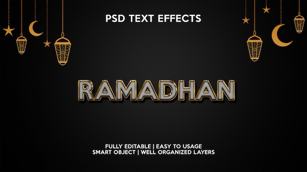 Efectos de texto ramadhan