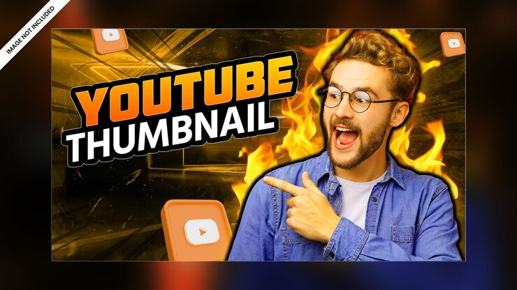 PSD efeito de brilho moderno canal do youtube miniatura de vídeo web banner design de modelo psd premium