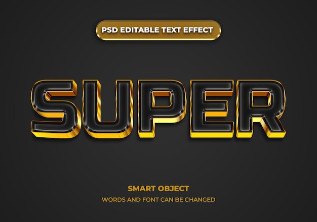 Efeito de estilo de super texto