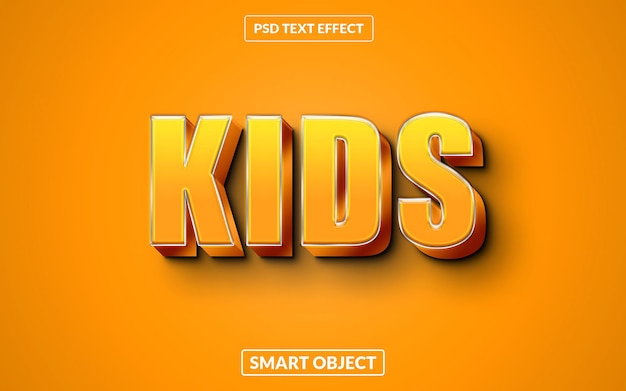 Efeito de estilo de texto 3D editável