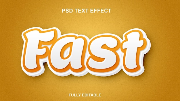 Efeito de estilo de texto 3D rápido