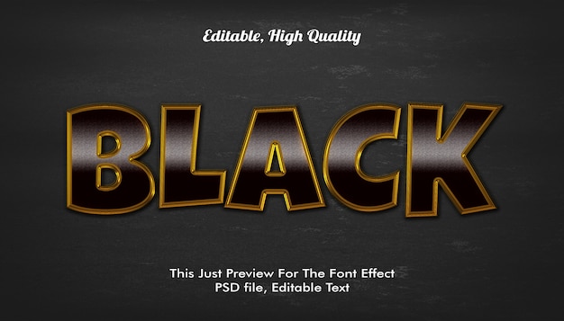 PSD efeito de estilo de texto 3d