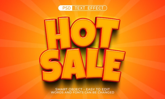 Efeito de estilo de texto em promoção
