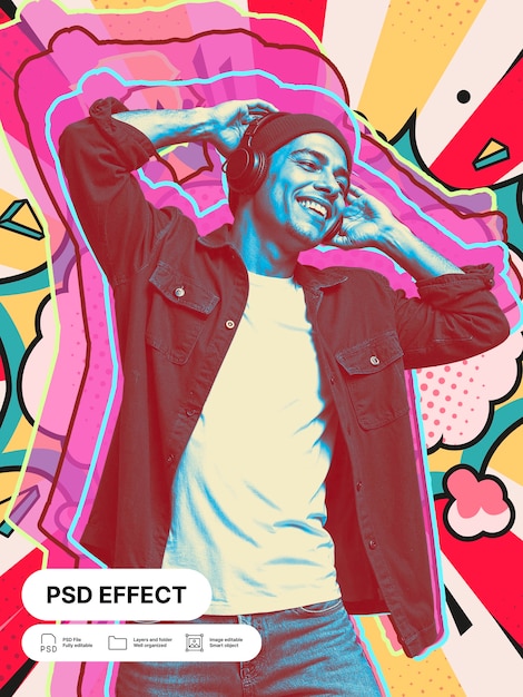 Efeito de foto de arte pop