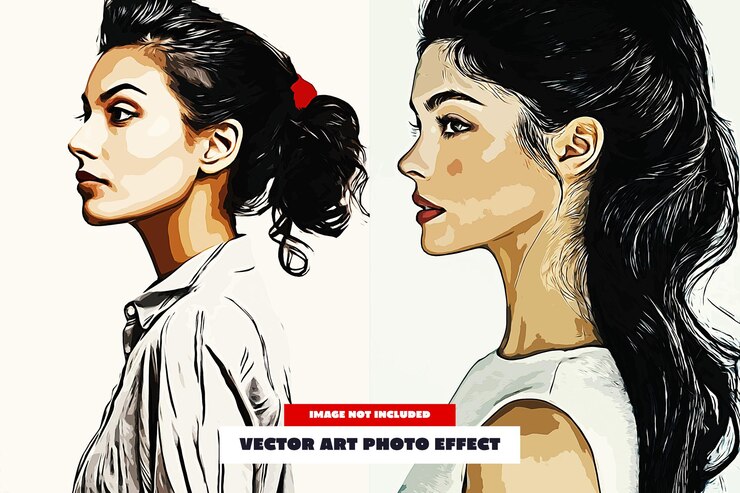 PSD efeito de foto de arte vetorial para pôster