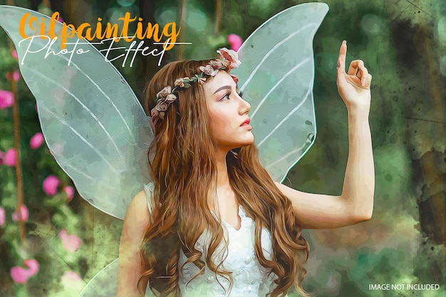 Efeito de foto de pintura a óleo