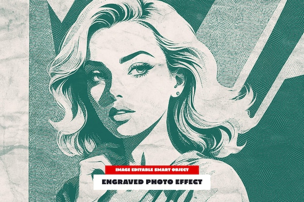 Efeito de foto gravada