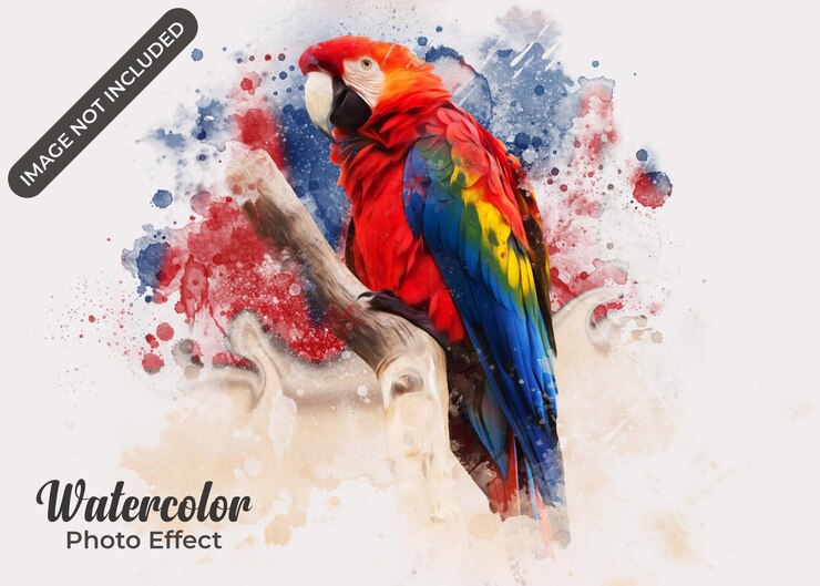 efeito de foto pintura em aquarela