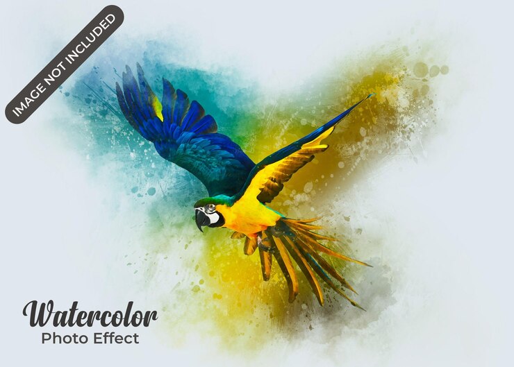 efeito de foto pintura em aquarela