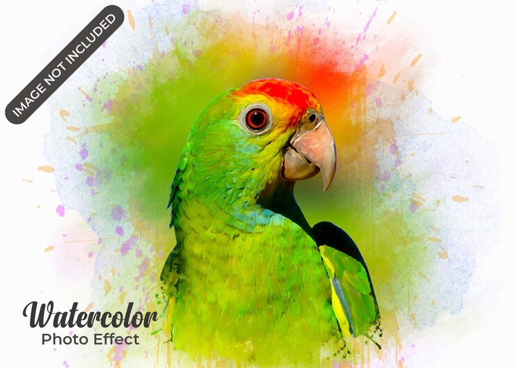 efeito de foto pintura em aquarela