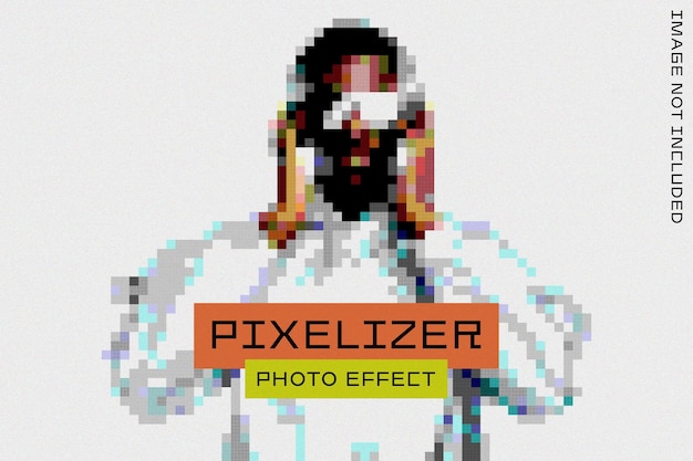 PSD efeito de foto pixelizador