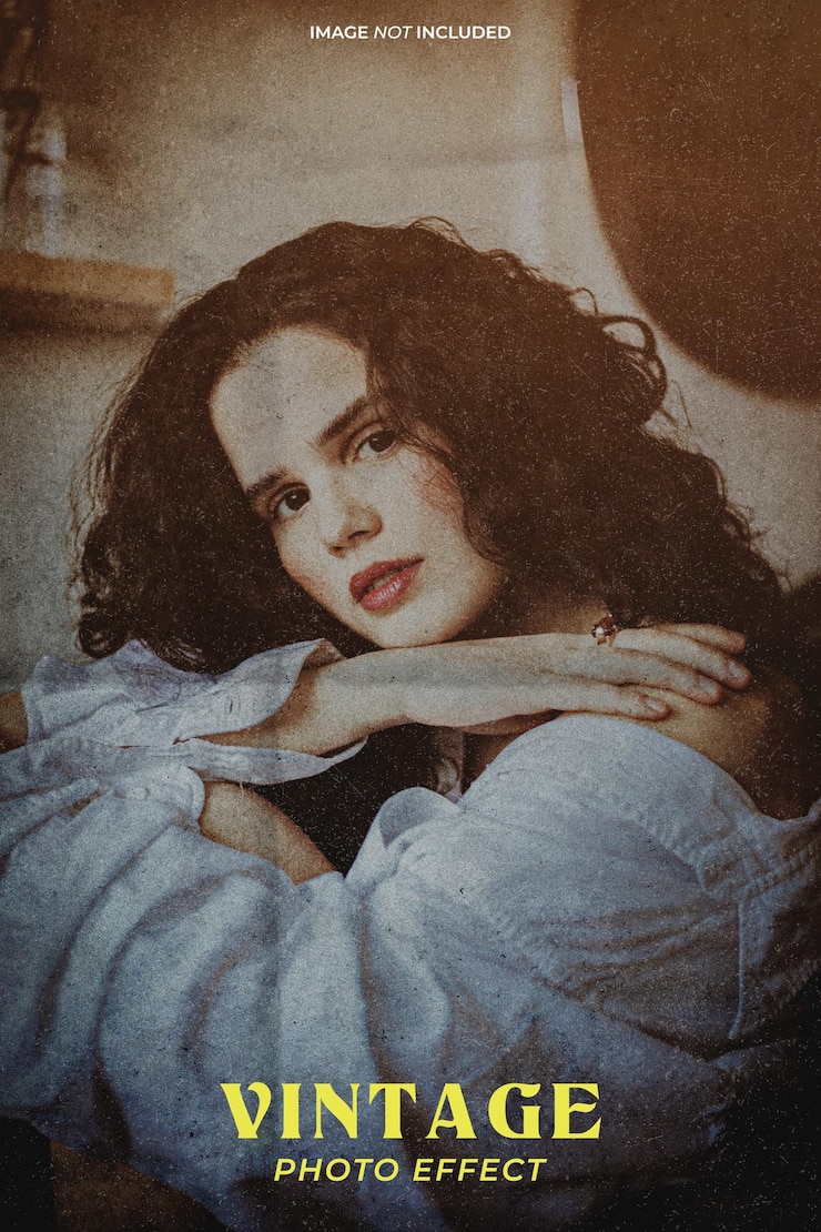 PSD efeito de foto vintage