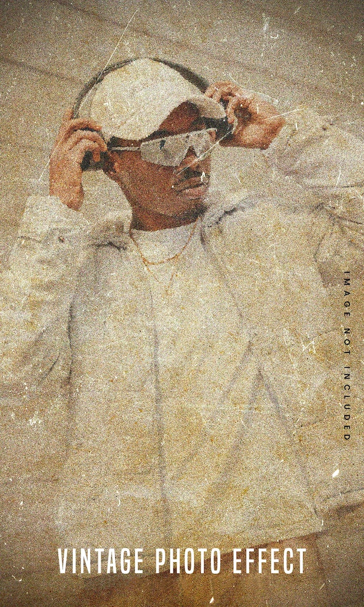 PSD efeito de foto vintage
