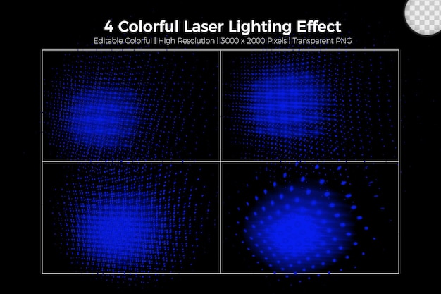 Efeito de iluminação a laser realista