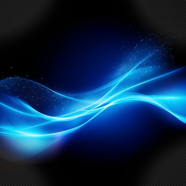Efeito de luz de onda azul
