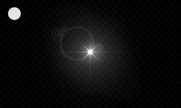PSD efeito de luz de reflexo de lente brilhante