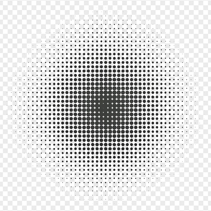 PSD efeito de meia tonalidade detalhado isolado em fundo transparente para efeito fotográfico