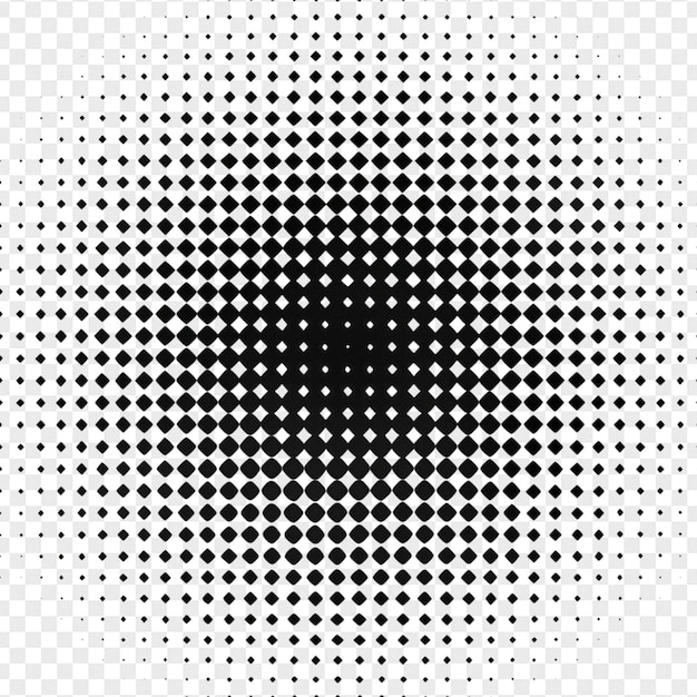 Efeito de meia tonalidade detalhado isolado em fundo transparente para efeito fotográfico