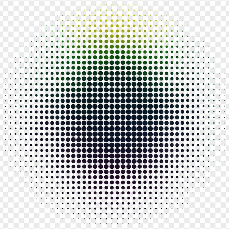 PSD efeito de meia tonalidade detalhado isolado em fundo transparente para efeito fotográfico