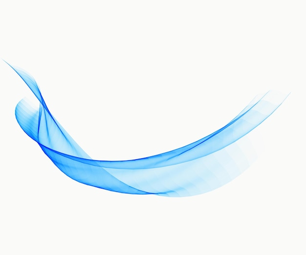 Efeito de onda de luz azul em fundo transparente