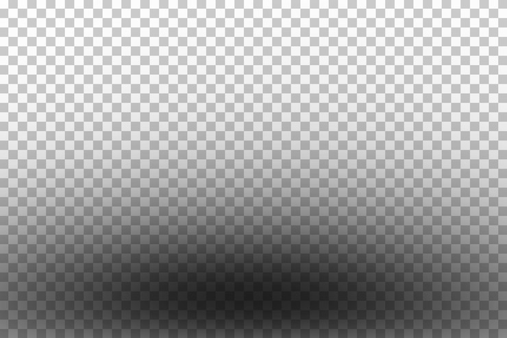 PSD efeito de sobreposição de sombras com elemento de design de fundo transparente