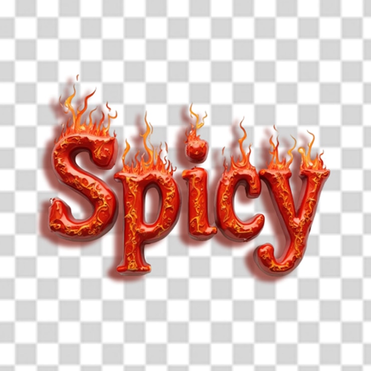 PSD efeito de texto 3d picante