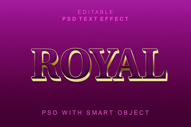 Efeito de texto 3d real
