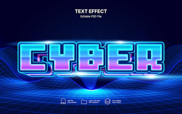 Efeito de texto cibernético