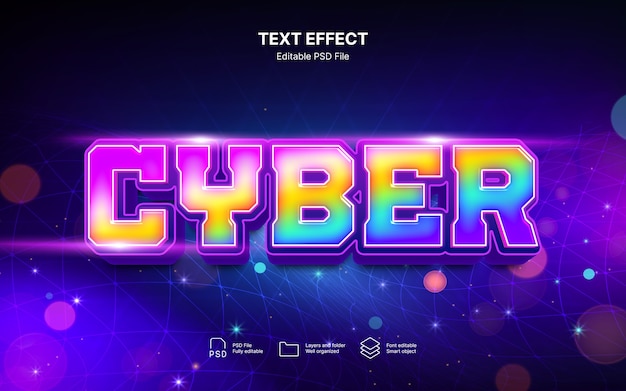 Efeito de texto cibernético