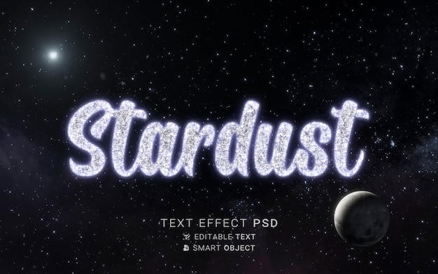 Efeito de texto com design de partículas