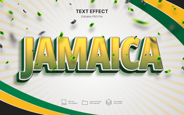 Efeito de texto da Jamaica