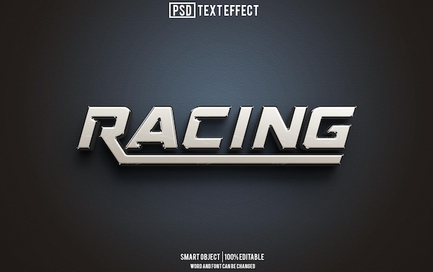 efeito de texto de corrida fonte editável tipografia texto 3D