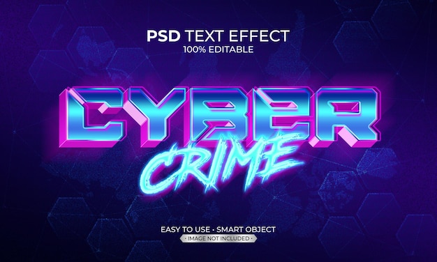 EFEITO DE TEXTO DE CRIME CIBERNÉTICO