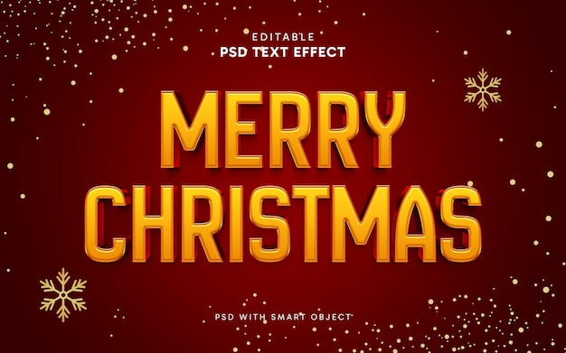 Efeito de Texto de Feliz Natal