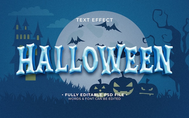 Efeito de texto de Halloween