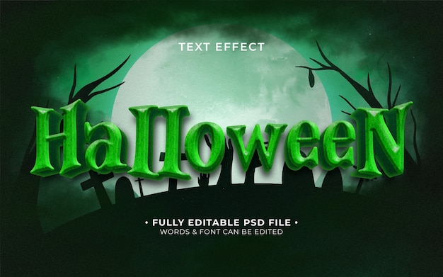 Efeito de texto de Halloween