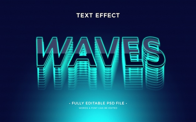 Efeito de texto de malha retrowave