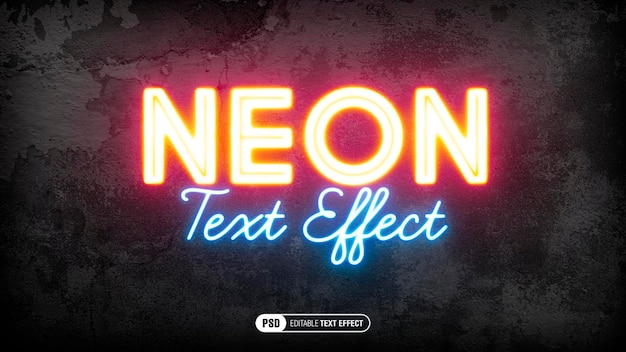 Efeito de texto de néon