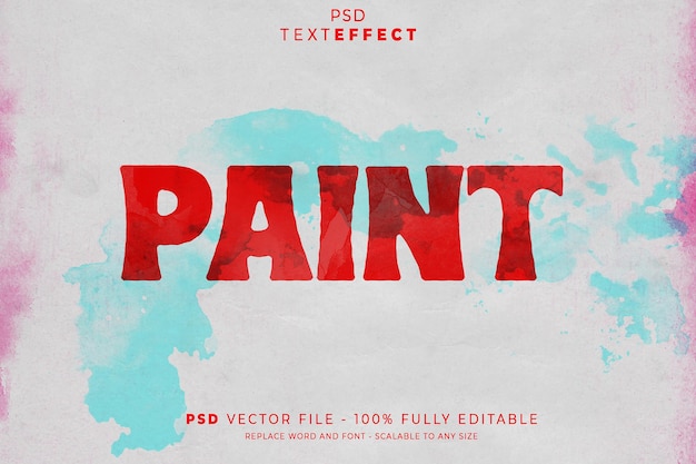 Efeito de texto de pintura