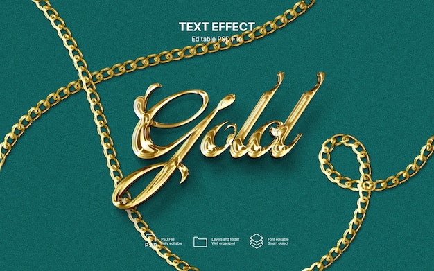 Efeito de texto dourado