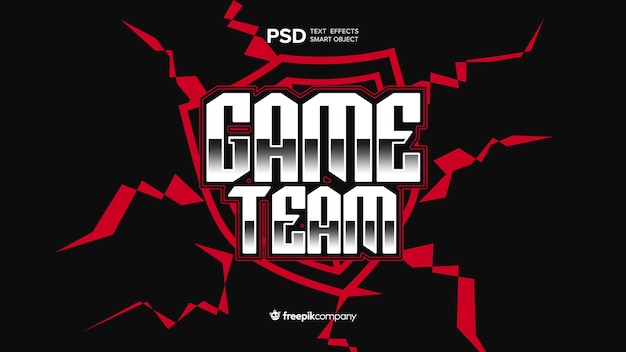 PSD efeito de texto e-sports