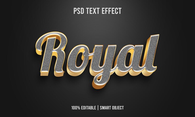 Efeito de texto editável 3d real PSD Premium com plano de fundo