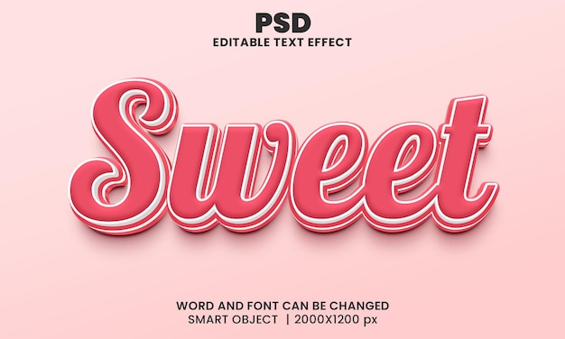 Efeito de texto editável em 3D Premium Psd com fundo