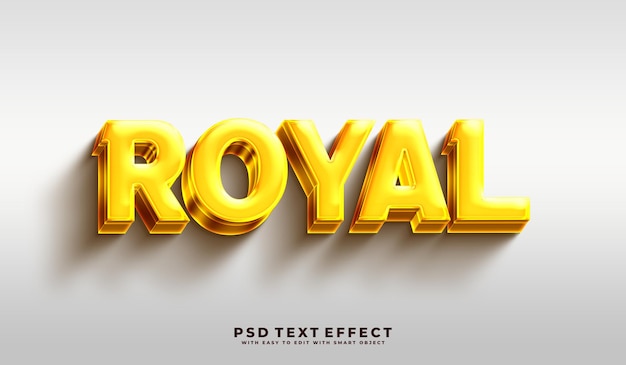 Efeito de texto editável em 3D real