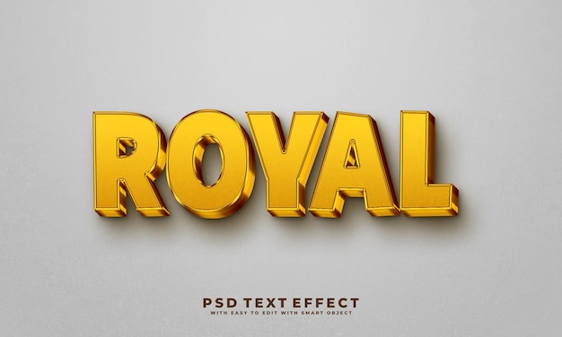Efeito de texto editável em 3D real