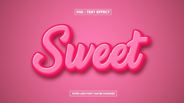 Efeito de texto editável em 3D
